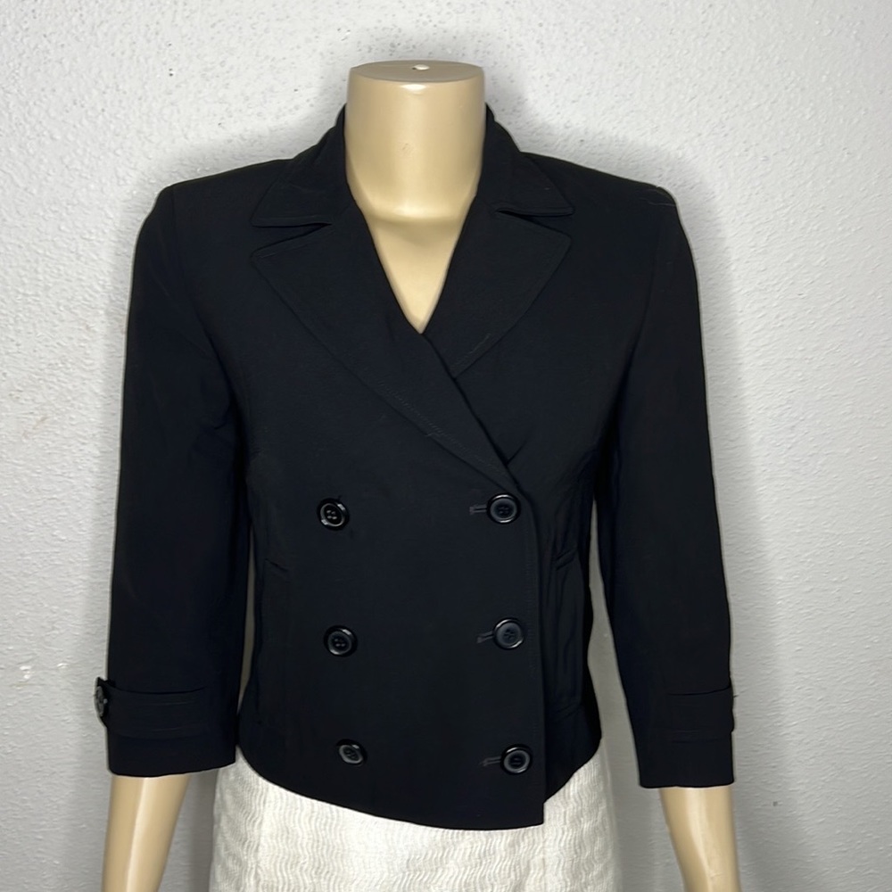 ✅ JENNE MAAG Black Crop Blazer Size 4P